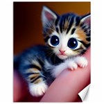 Cute Kitten Kitten Animal Wildlife 3d Canvas 12  x 16 