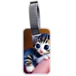 Cute Kitten Kitten Animal Wildlife 3d Luggage Tag (two sides)