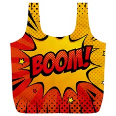Explosion Boom Pop Art Style Full Print Recycle Bag (xl) by Pakemis