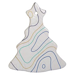 Abstract Colorful Topographic Map Design Vector Christmas Tree Ornament (two Sides) by Pakemis