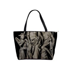 Catholic Motif Sculpture Over Black Classic Shoulder Handbag by dflcprintsclothing