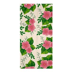 Cute-pink-flowers-with-leaves-pattern Shower Curtain 36  X 72  (stall) 