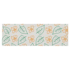 Hand-drawn-cute-flowers-with-leaves-pattern Banner And Sign 6  X 2 