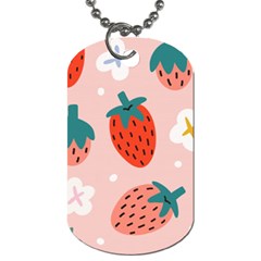 Strawberry-seamless-pattern Dog Tag (one Side)