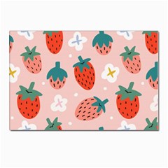 Strawberry-seamless-pattern Postcards 5  X 7  (pkg Of 10)