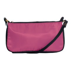 Color Pale Violet Red Shoulder Clutch Bag by Kultjers