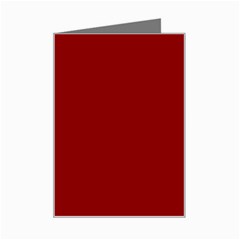 Color Dark Red Mini Greeting Card by Kultjers