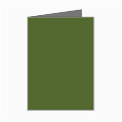 Color Dark Olive Green Mini Greeting Card by Kultjers
