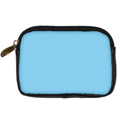 Color Baby Blue Digital Camera Leather Case by Kultjers