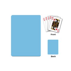 Color Baby Blue Playing Cards Single Design (mini) by Kultjers