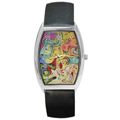 Abstract Art Barrel Style Metal Watch by gasi