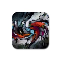 Abstract Art Rubber Square Coaster (4 Pack) by gasi