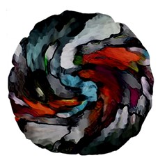 Abstract Art Large 18  Premium Round Cushions