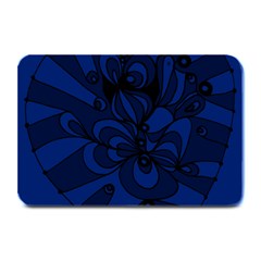 Blue 3 Zendoodle Plate Mats by Mazipoodles