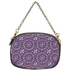 Kaleidoscope Plum Chain Purse (one Side) by Mazipoodles