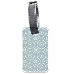 Kaleidoscope Duck Egg Luggage Tag (two Sides) by Mazipoodles