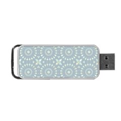 Kaleidoscope Duck Egg Portable Usb Flash (one Side) by Mazipoodles