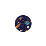 Space Galaxy Planet Universe Stars Night Fantasy 1  Mini Buttons Front