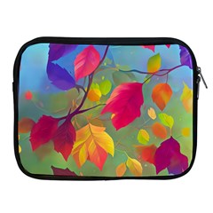 Leaves Foliage Autumn Branch Trees Nature Forest Apple Ipad 2/3/4 Zipper Cases by Uceng