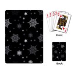 Christmas Snowflake Seamless Pattern With Tiled Falling Snow Playing Cards Single Design (Rectangle)