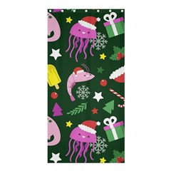 Dinosaur Colorful Funny Christmas Pattern Shower Curtain 36  X 72  (stall)  by Uceng