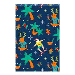 Colorful Funny Christmas Pattern Shower Curtain 48  X 72  (small)  by Uceng