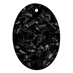 Xeno Frenzy Oval Ornament (two Sides) by MRNStudios
