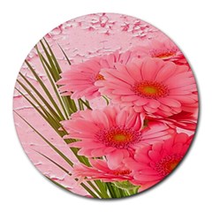 Nature Flowers Round Mousepad by Sparkle