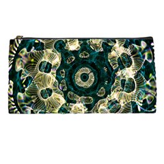 Fractal Glowing Kaleidoscope Wallpaper Art Design Pencil Case by Pakemis