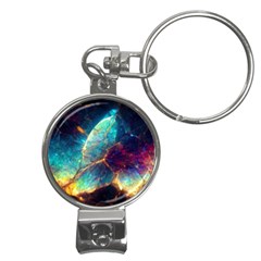 Abstract Galactic Nail Clippers Key Chain by Ravend