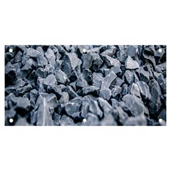 Rocks Stones Gray Gravel Rocky Material  Banner And Sign 6  X 3 