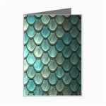 Scales Backdrop Texture Mini Greeting Card Left