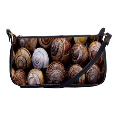 Snail Shells Pattern Arianta Arbustorum Shoulder Clutch Bag by artworkshop