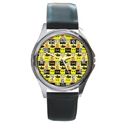 Smily Round Metal Watch by Sparkle