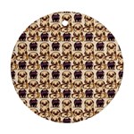 Pugs Round Ornament (Two Sides)