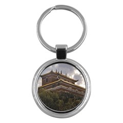 Buddhist Temple, Lavalleja, Uruguay Key Chain (round) by dflcprintsclothing