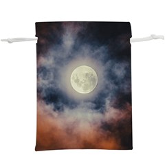 Dark Full Moonscape Midnight Scene Lightweight Drawstring Pouch (xl) by dflcprintsclothing