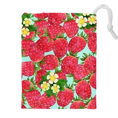 Strawberries-2 Drawstring Pouch (5xl) by PaperDesignNest