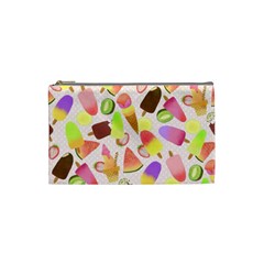 Ice Cream Pink Cosmetic Bag (small) by PaperDesignNest
