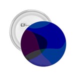Blue Abstract 1118 - Groovy Blue And Purple Art 2.25  Buttons