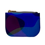 Blue Abstract 1118 - Groovy Blue And Purple Art Mini Coin Purse