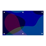 Blue Abstract 1118 - Groovy Blue And Purple Art Banner and Sign 5  x 3 
