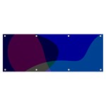 Blue Abstract 1118 - Groovy Blue And Purple Art Banner and Sign 8  x 3 