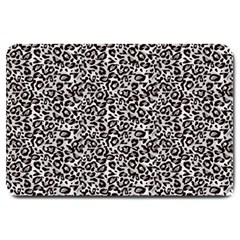 Black Cheetah Skin Large Doormat by Sparkle