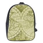 Vintage Mapa Mundi  School Bag (Large)