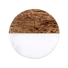 Old Civilization Classic Marble Wood Coaster (round) 