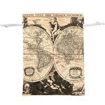 World Map - Nova delineatio totius orbis terrarum -  1659-1733 Lightweight Drawstring Pouch (XL) Front