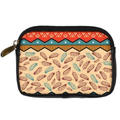 Ethnic-tribal-pattern-background Digital Camera Leather Case by Vaneshart