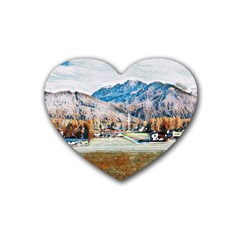 Trentino Alto Adige, Italy  Rubber Coaster (heart) by ConteMonfrey