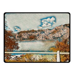 Side Way To Lake Garda, Italy  One Side Fleece Blanket (small) by ConteMonfrey